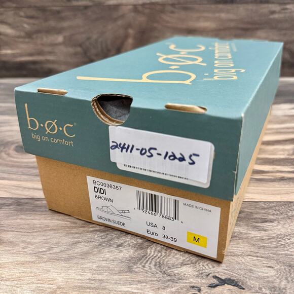 NIB BOC BORN Didi 8M 38-39 Brown Suede Slingback Flat Comfort Sandal - Picture 10 of 10